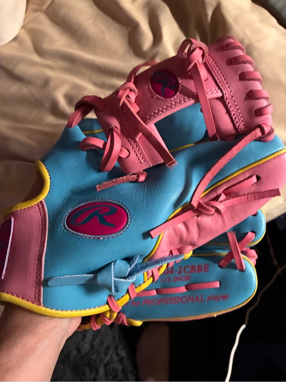 Rawlings Blue and Pink Heart of the Hide Baseball Glove - Spring 2026 - NEW 💫 - Picture 3 of 9